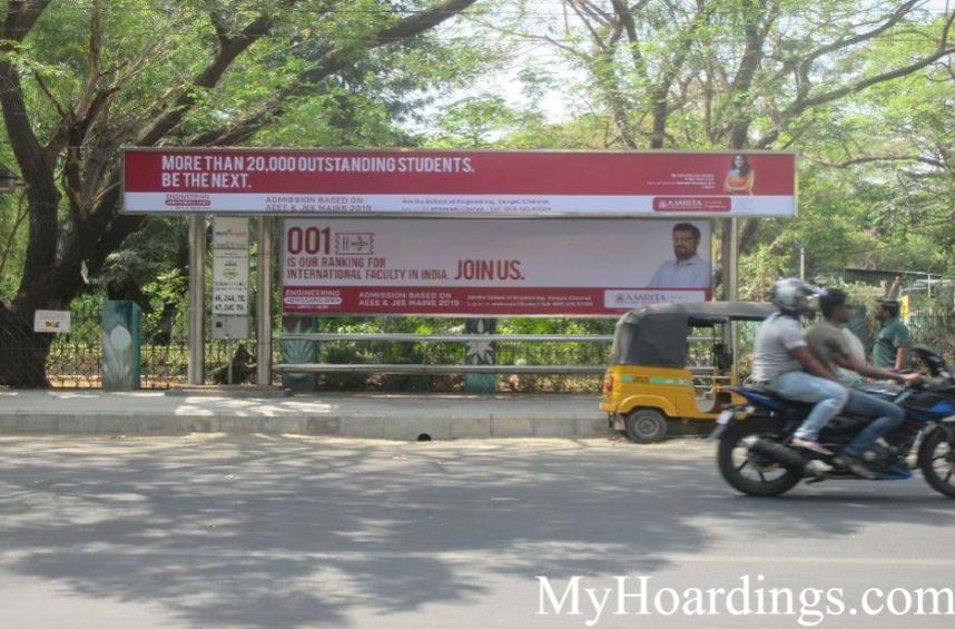 Hoardings Advertising in Chennai, Bus Stop Ads Agency in Bougainvillea Park(M Block) in Chennai